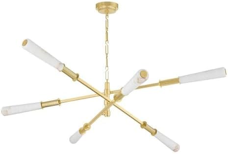 Corbett Lighting 490-60-VPB Dashiell - 40W 6 LED Chandelier-13.75 Inches Tall and 60 Inches Wide