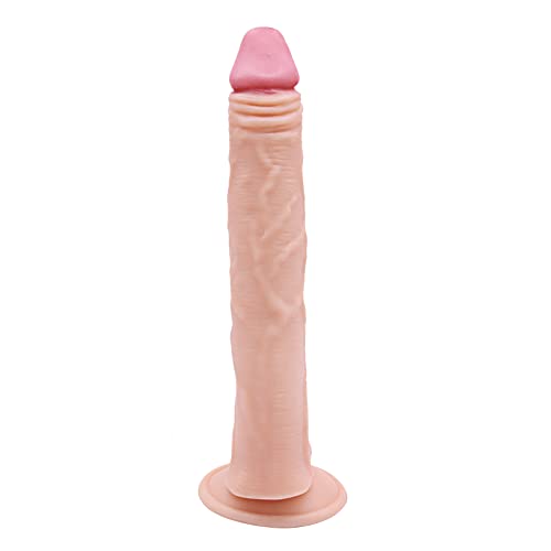 Doppio dildo realistico – XXL dildo 2 peni ghiande vene potente ventosa sex toy giocattolo anale vaginale per donne