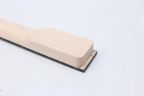 Braço de guitarra de bordo esquerdo 24 trastes para cabeça de barbatana de tubarão estilo Jackson aj