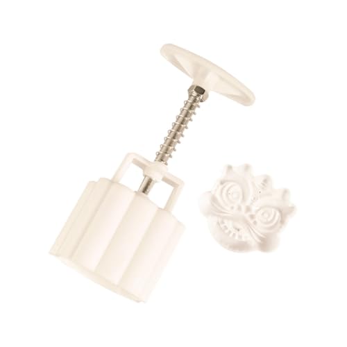 FELTECHELECTR Molde para Pastel de Luna Forma de León 75g, Prensa Manual de Moldeador de Pasteles de Luna, Molde para Hornear Galletas y Postres Tradicionales, Utensilio de Cocina Práctico