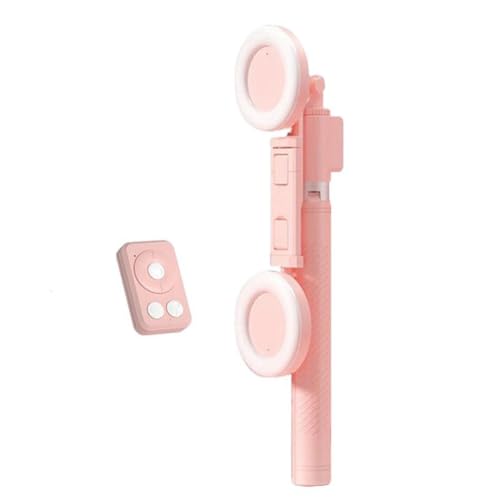 Trépied stick stick selfie rose portable Éliminez les photos floues grâce au grand support 170cm