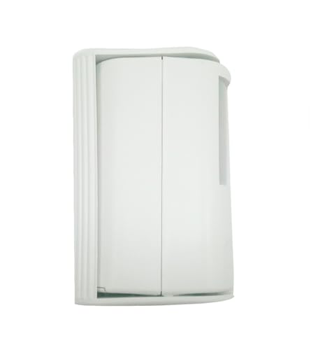 Garza Power - Detector de Movimiento Infrarrojos con Timbre y Alarma 70dB, Ángulo de Detección 60º, color Blanco