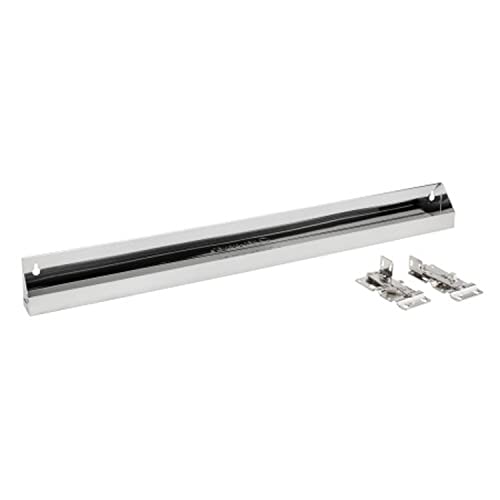 Rev-A-Shelf 31" Slim Tip-Out Sink Tray for Kitchen and Bathroom Base Cabinets, Large Pull Out Stainless Steel Storage Organizer, Silver, 6541-31-52