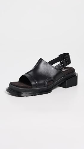Dr. Martens Women's Maybole Open Toe Black Wanama Sandals2