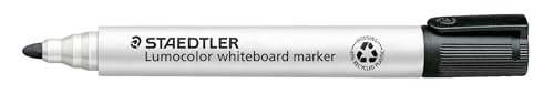 STAEDTLER Lumocolor 351 Pennarello lavagna bianca – nero, singolo, 2,0 mm