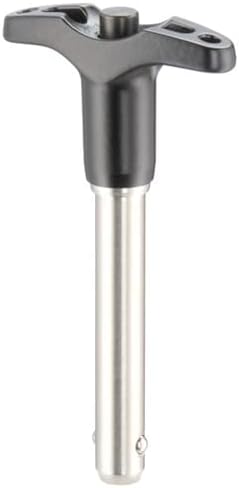 Kugelsperrbolzen, selbstsichernd, mit T-Griff | d1=8 mm / l1=80 mm/Rostfreier Stahl 1.4542, ausscheidungsgehärtet | 22350.0042