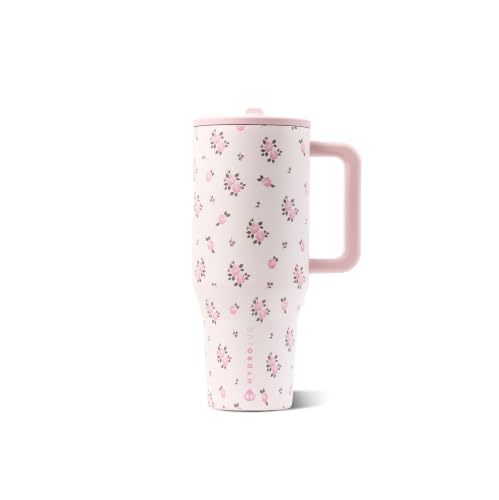 Image of HydroJug Traveler 32oz, Insulated Tumbler with Handle & Straw, Wildrose