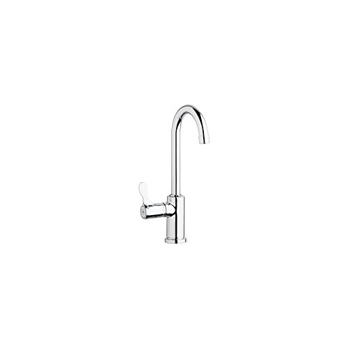 Elkay LKD208513LC Deck Mount Faucet with Gooseneck Spout and Lever Handle