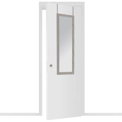 Miroir De Porte en Bois - L 35 X H 109 Cm - Gris