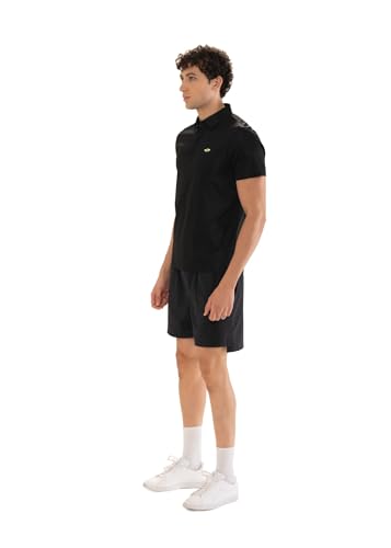 Image of STRCH Men's NeoBond Polo T-Shirt T-Shirt with Stitch-Free Design, 3D Logo & Reflective Details | Soft & Comfotable Everyday T-Shirt for Gym, Yoga, Running Casual Outfit
