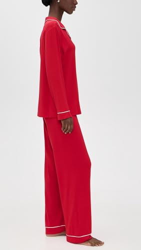 Image of Eberjey Gisele Classic Women's Pajama Set | Long Sleeve Shirt + Long Pants