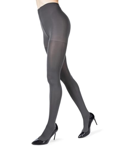 Image of MeMoi Completely Opaque Control Top Tights for Women, Comfortable Control Top Tights, 80 Denier - Sizes Small to Q2