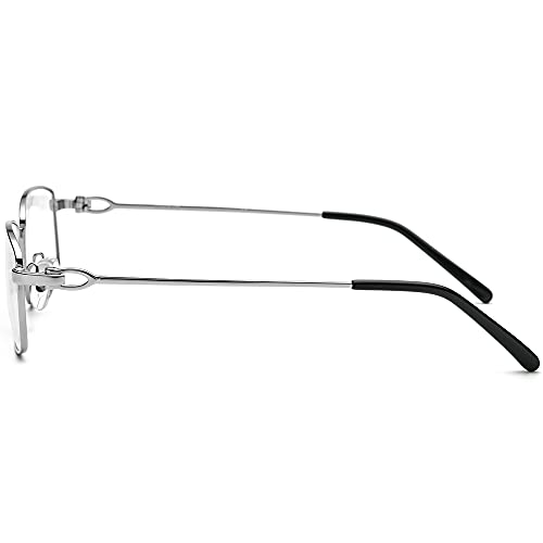 Image of HEPIDEM Vintage Style Rectangular Metal Eyeglasses for Men,New Retro Square Optical Glasses Frame