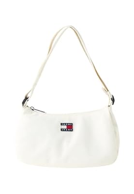 Tommy Jeans Tjw Ess Daily Shoulder Bag Aw0aw18768, Borsa a Tracolla Donna, White (Ivory), One Size