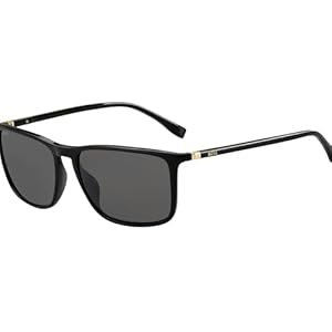 Hugo Boss BOSS 0665/S/IT Black Gold/Grey 57/16/145 Mens Zonnebrillen