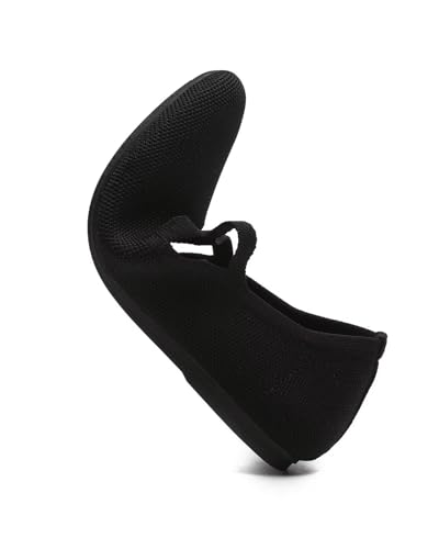 Women's Flats Shoes Mary Jane Ballet Flatss Round Toe Knit Comfortable Casual Ballerina Dressy Office Walking Shoes with Cross Straps4