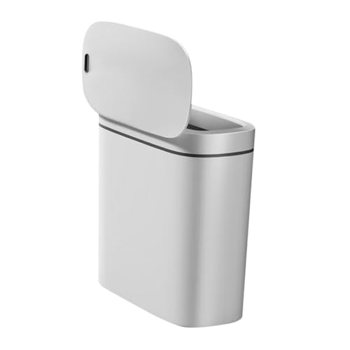 Caneca de Basura Blanca SEWACC 14 L con Tapa Sensor Táctil