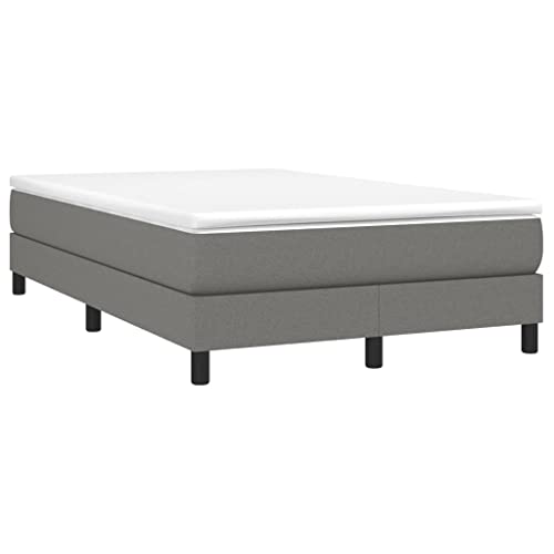 DYRJDJWIDHW boxspringbett 180x200,Bett 180x200,boxspringbett Boxspringbett Dunkelgrau 120x200 cm Stoff – Bild 4