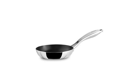 IBILI - Sartén tricapa Triply 14 Cm, Acero inoxidable, Apto para induccion, antiadherente...