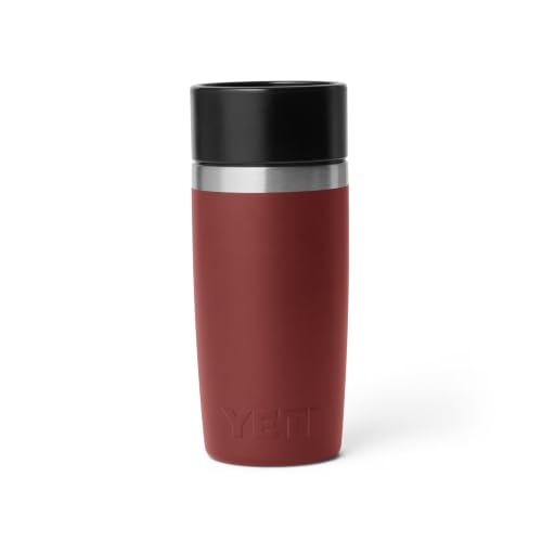 Image of YETI Rambler 12 oz Travel Bottle, Stainless Steel, Vacuum Insulated with Leakproof Commuter Cap, Stag Red