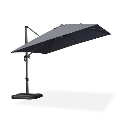 PURPLE LEAF® Ampelschirm mit Kurbel