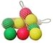 jss Palline per Racchette Racchettoni da Spiaggia Mare Campagna Lago Parco Giochi Tennis Ping Pong 4 Palline Palle Colorate