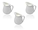 BeBuy24 Milchkanne Milchkännchen 3 Stück Kaffeesahne Milchgießer Sahnekännchen Porzellan