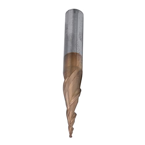1 Pieza Juego de molino de extremo de carburo, CNC Fresa de Mango Recto Brocas 2 Flautas Cortador CNC de Punta Esférica para Corte, Fresado Final, Ranurado(R0.25x20x D6x50)