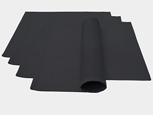 High-quality place mats, set of 4, made from 100% cotton, concept, colour and size selectable (place mat set of 4, 46 x 36 cm