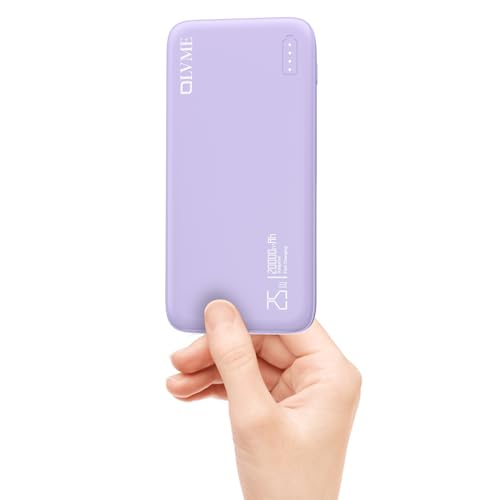 Image of OLVME Premium 20000mAh PD Power Bank |for iPhone,Samsung 50% in 30min| PD C to C Cable | 2 Type- C Port + 1 USB A 22.5W | Universal Compatible All Mobiles |Soft Matte Touch Purple