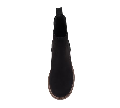 Image of Soda Pilot ~ Women Lug Sole Low Heel Chelsea Fashion Ankle Bootie w /Double Elastic Gore
