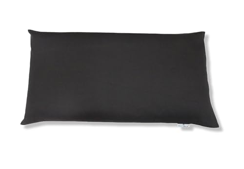Image of Buckwheat Hulls Pillow | King Size | 17 inch x 27 inch inch | Pillow for Neck Pain | Shoulder Pain | Back Pain | Other Sleeping Problem | for Daily Use (Spanish Gray)