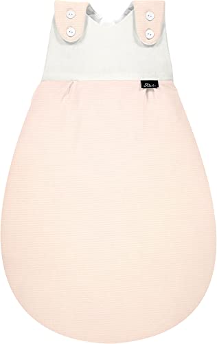 Alvi Baby-Mäxchen Außensack Super-Soft rose stripes 56/62