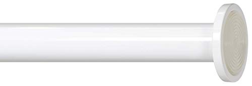 Image of Ivilon Tension Curtain Rod - Spring Tension Rod for Windows or Shower, 36 to 54 Inch. White