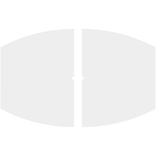 Image of Ekena Millwork CMP36X24KY2-01000 Kailey Architectural Grade PVC Contemporary, Two Piece Urethane Ceiling Medallions 36 inchW x 24 inchH x 1 inchID x 19 1 /2 inchC x 1 inchP