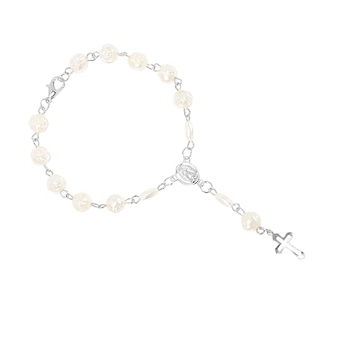 Braccialetti con perline: realizzati con , non sbiadiscono, rompono o usurano facilmente bracciale con croce per uomo e donna