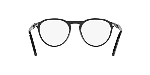Persol Po3286V Round Prescription Eyewear Frames, Black/Demo Lens, 49 Mm #TOP6