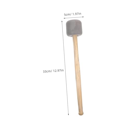Baqueta de madera ergonómica para bombo color gris miniatura 2