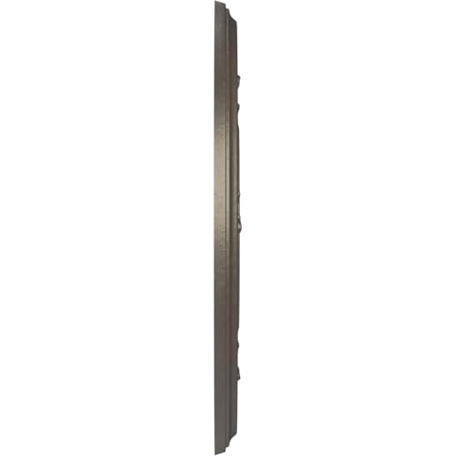 Image of Ekena Millwork CMP10BADST Baltimore Thermoformed PVC Ceiling Medallion (Fits Canopies up to 4 1 /4 inch), 10 inchOD x 3 1 /2 inchID x 3 /4 inchP, Universal Aged Metallic Weathered Steel