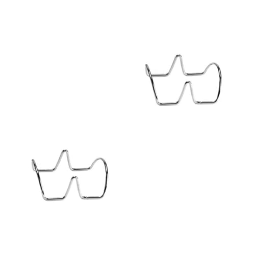 COLLBATH 2pcs Stainless Steel Taco Holders Mexican Tortilla Rack Restaurant Grade Double Tacos