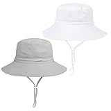 Baby Toddler Sun Hat,Boys Girls Bucket Hat for Kids UPF 50+ Sun Protective Child Summer Beach Hats 2-5 Years