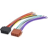 Adaptateur Autoradio 207 et Modèles Multiples, Faisceau de Câblage ISO 16 Broches Connecteur Stéréo de Voiture en Plastique ABS de Haute Qualité Résistant à la Chaleur, Adaptateur Radio Universel Pris