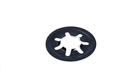 UoYu 7 Sizes Internal Tooth Starlock Washers, Quick Speed Locking Washers, Push On Speed Clips Fasteners Assortment Kit 200 Pcs