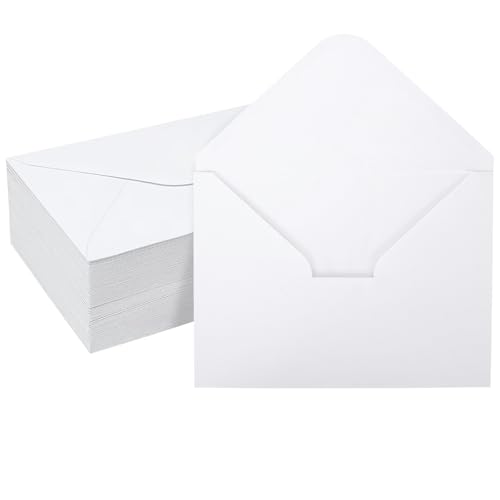 50 Stück Briefumschläge B6 mit Nassklebung 120 g/m - Premium Umschläge Kuverts für Hochzeiten Geburtstag & Grußkarten