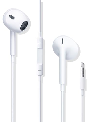 ALIANSHENG Kopfhörer mit Kabel 3.5mm In-Ear Ohrhörer mit Mikrofon und Lautstärkeregler Earphones Kompatibel mit iPhone 6/iPod/iPad/Huawei/Xiaomi/Samsung/Android/MP3/MP4/PC(A3)