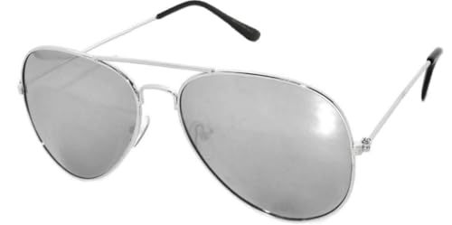 Image of OWL Aviator Sunglasses Mens Womens Metal Frame Assorted Mirrored, Smoke, Tinted Lens Colors