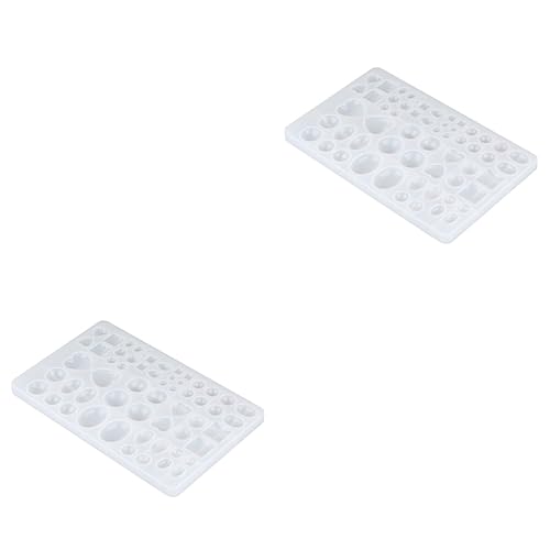 COHEALI 2 Pçs Moldes De Resina De Joias Moldes De Silicone Para Brinco De Resina Moldes De Resina Pa