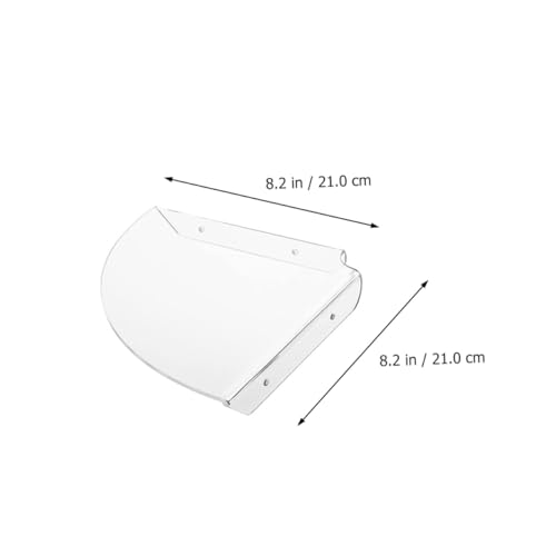 Repisas de pared resistentes GALPADA transparentes en pack de 2 unidades 5