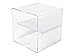 Deflecto Stackable Divided Cube Organizer, Desk and Craft Organizer, Clear, Removable Divider, 6