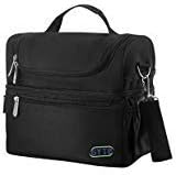 GYTE Insulated Lunch Bag | Large Lunch Box for Men and Women | Meal Prep Lunch Bag with 2 Compartments | Waterproof Adult Lunchbox Includes Side Pocket for Drinks | 10 x 7 x 10 Inches